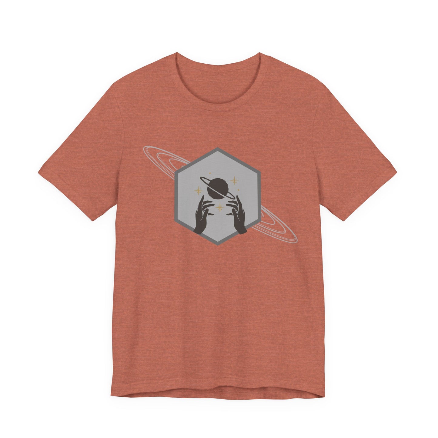 Saturn hexagram unisex tee shirt