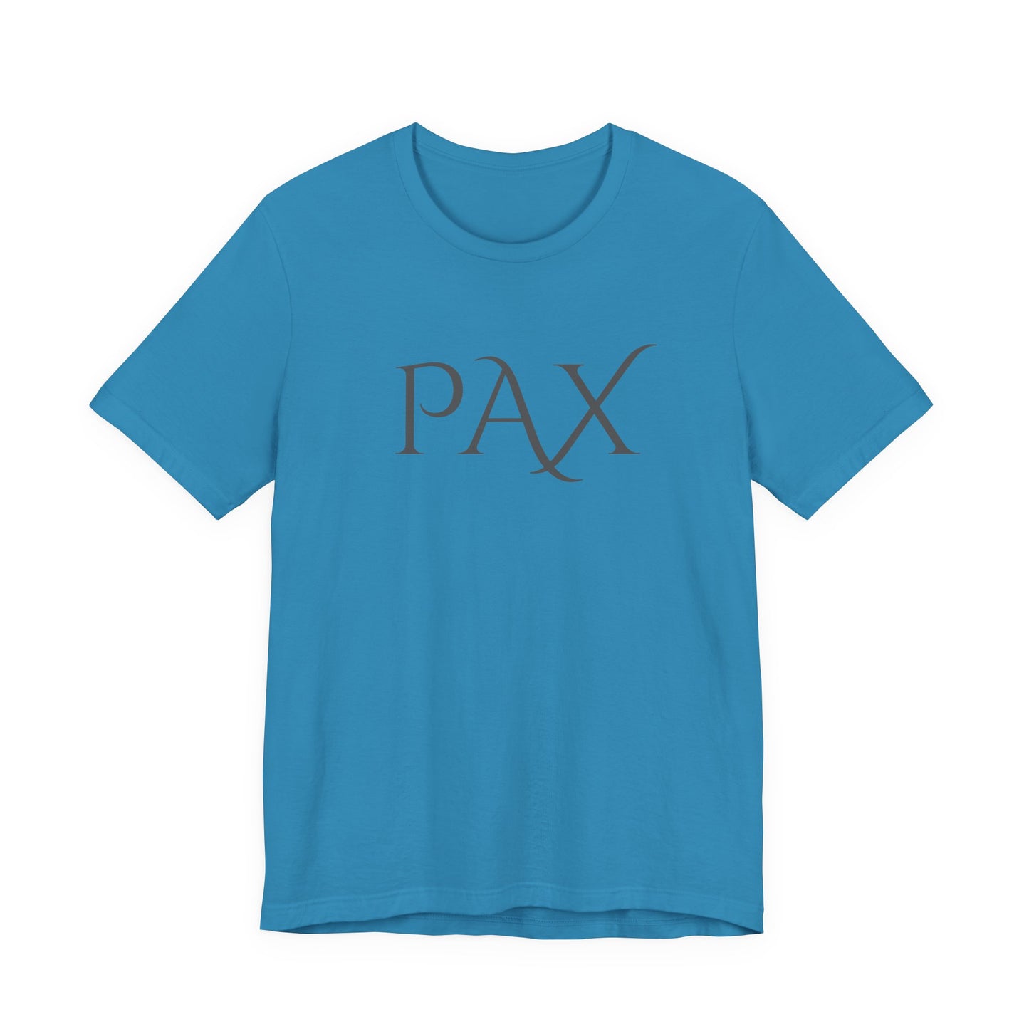 PAX Minimalist Graphic Tee — Classic Latin 'PAX' Peace Shirt