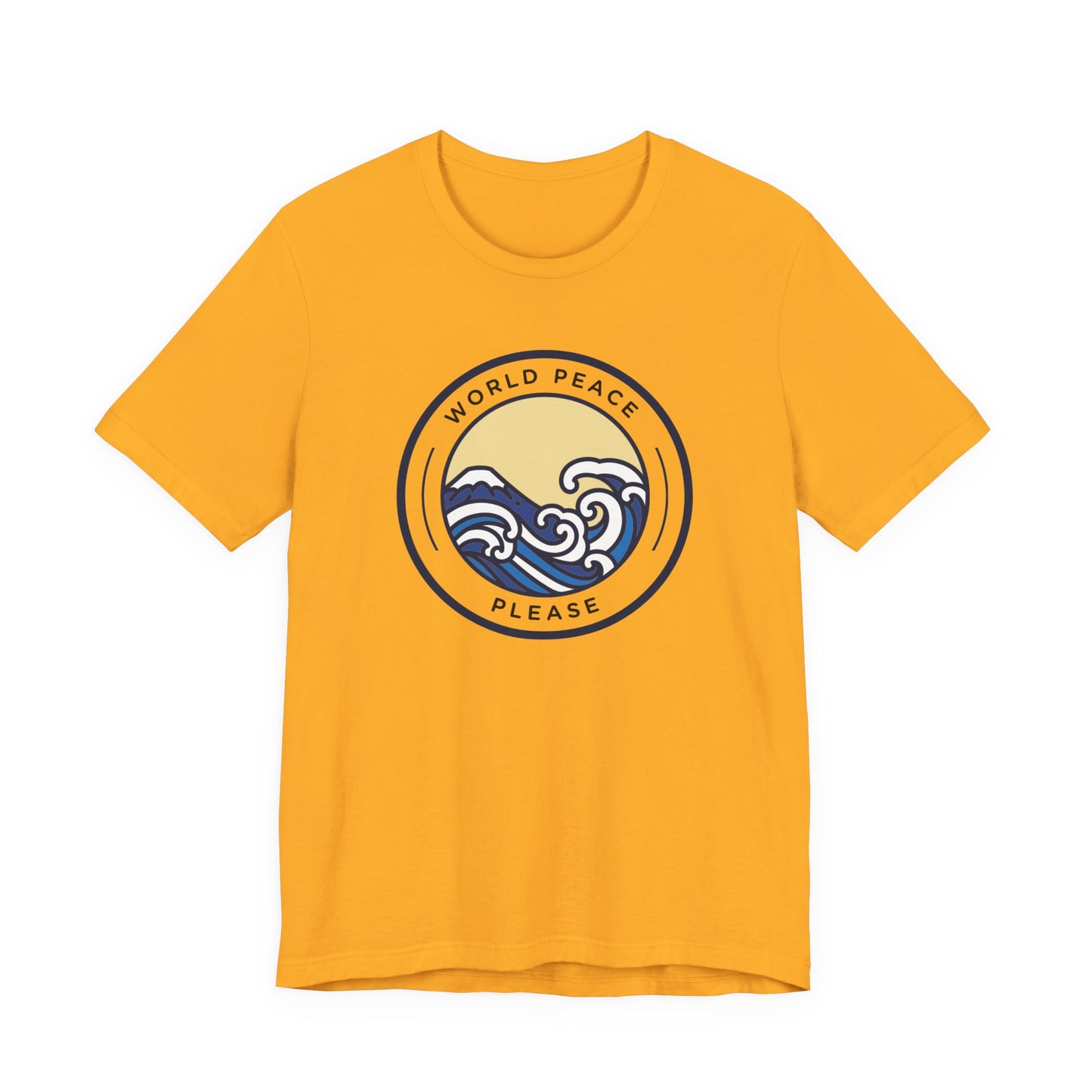 World Peace Please Tee — Vintage Wave Graphic T-Shirt