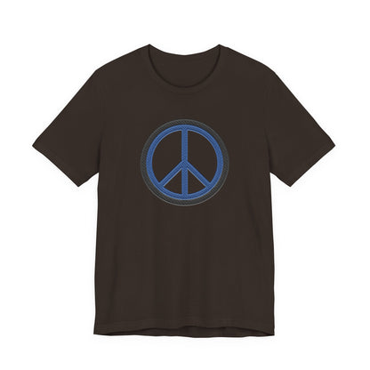 Peace Symbol T-Shirt — Blue Peace Sign Graphic Tee