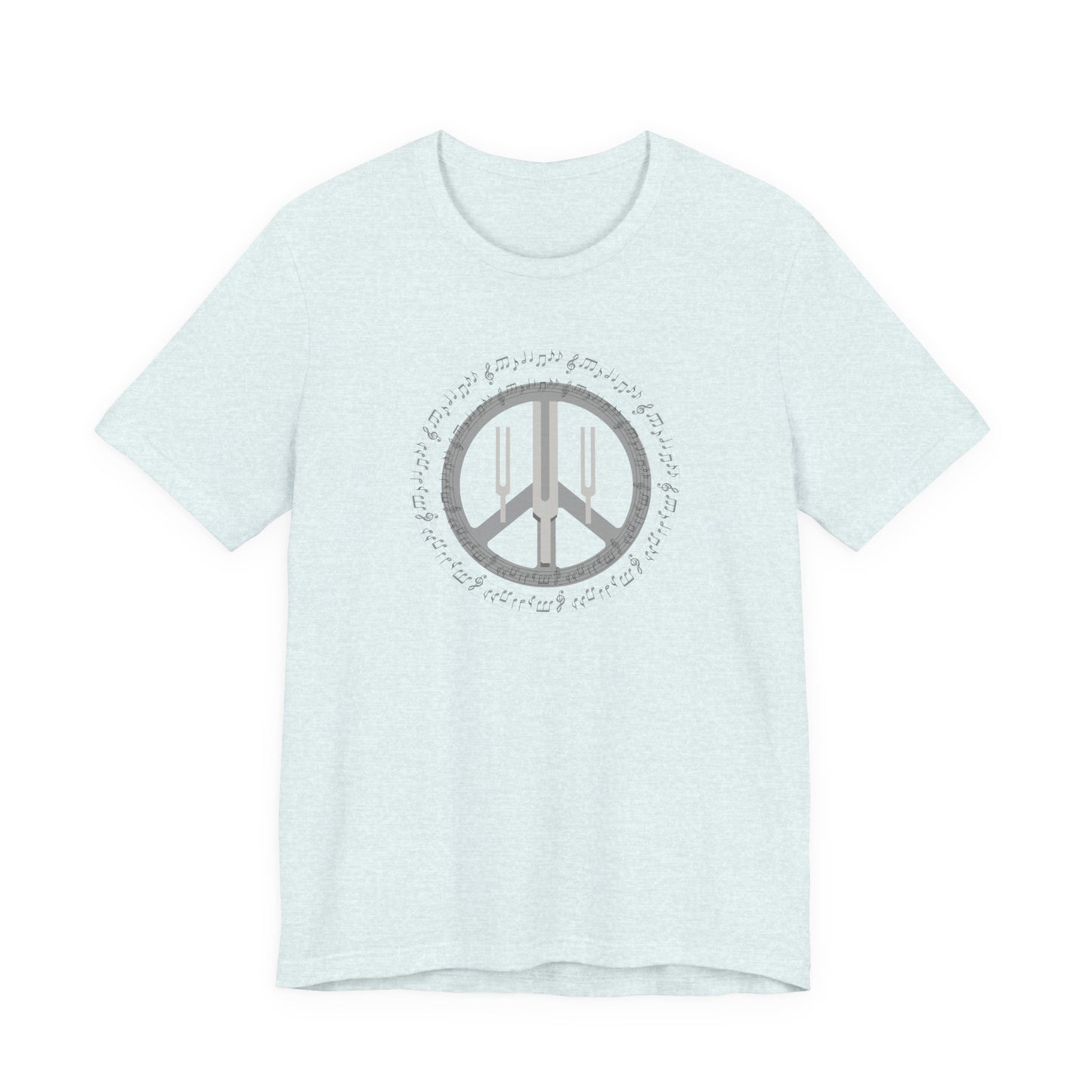 Peace Symbol T‑Shirt — Vintage Gray Peace Sign Graphic Tee