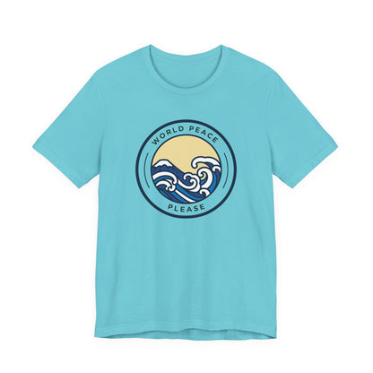 World Peace Please Tee — Vintage Wave Graphic T-Shirt