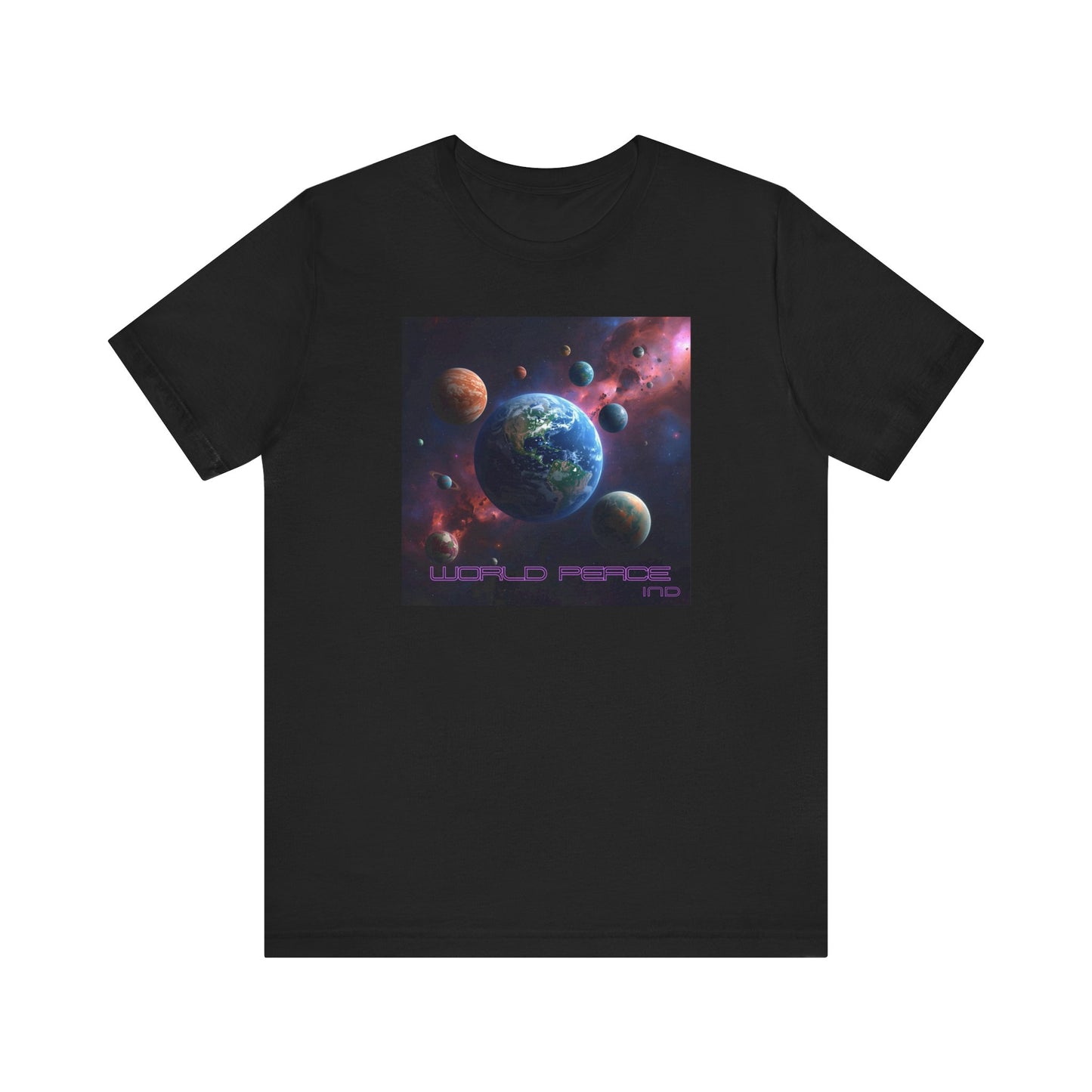 Galactic Peace Unisex Tee - Cosmic Universe Graphic T-Shirt