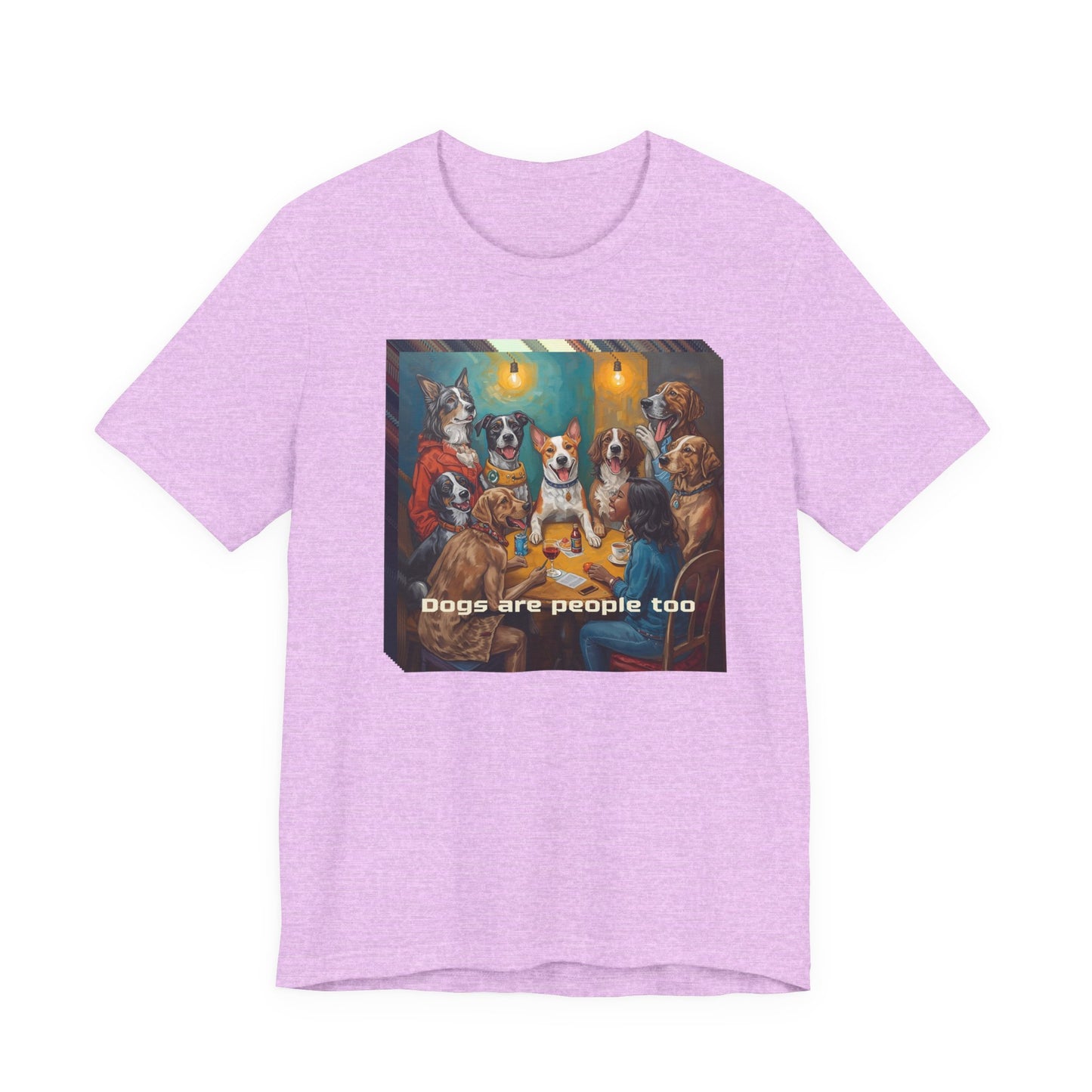 Dogs Are People Too T‑Shirt — Funny Poker Night Dog Tee for Dog Lovers