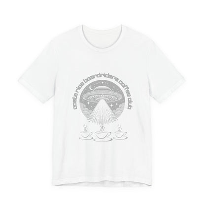 Unisex Coffee Club Tee, Relaxed Vibe Shirt, Great for Coffee Lovers, Gift for Holidays, Casual Wear, Coffee Shop Style