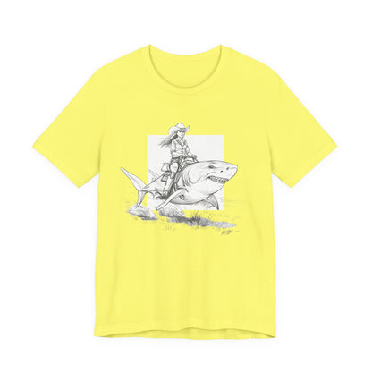 Shark Rider Sketch T-Shirt