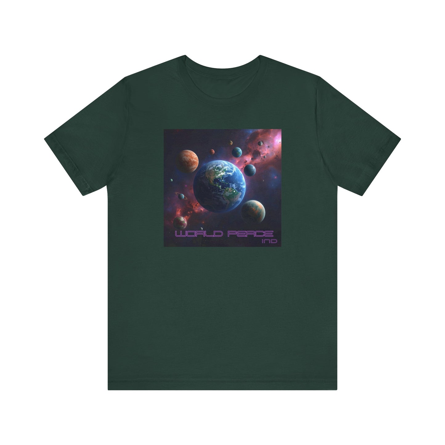 Galactic Peace Unisex Tee - Cosmic Universe Graphic T-Shirt