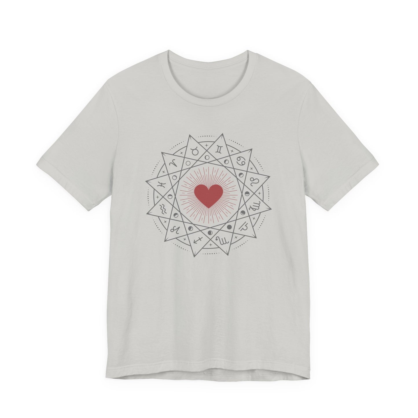 Heart Mandala Unisex Jersey Tee,