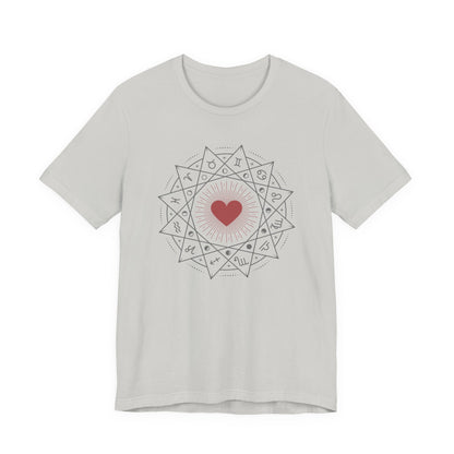 Heart Mandala Unisex Jersey Tee,