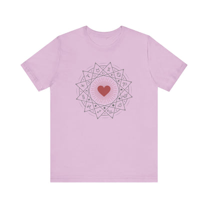 Heart Mandala Unisex Jersey Tee,