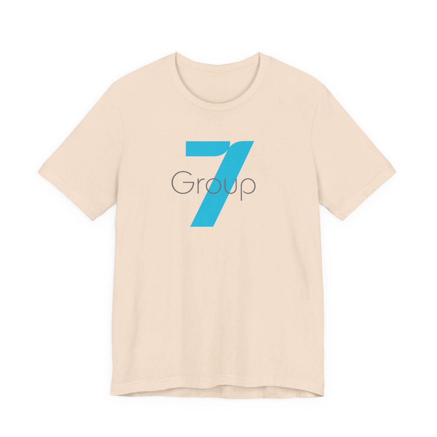 7 Group Logo Tee — Minimalist Blue Number 7 Shirt