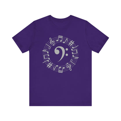 Music Note Unisex Jersey Tee, Musical Gift, Music Lover Shirt, Perfect for Concerts, Music Festivals, Unique Music Tee, Birthday Gift