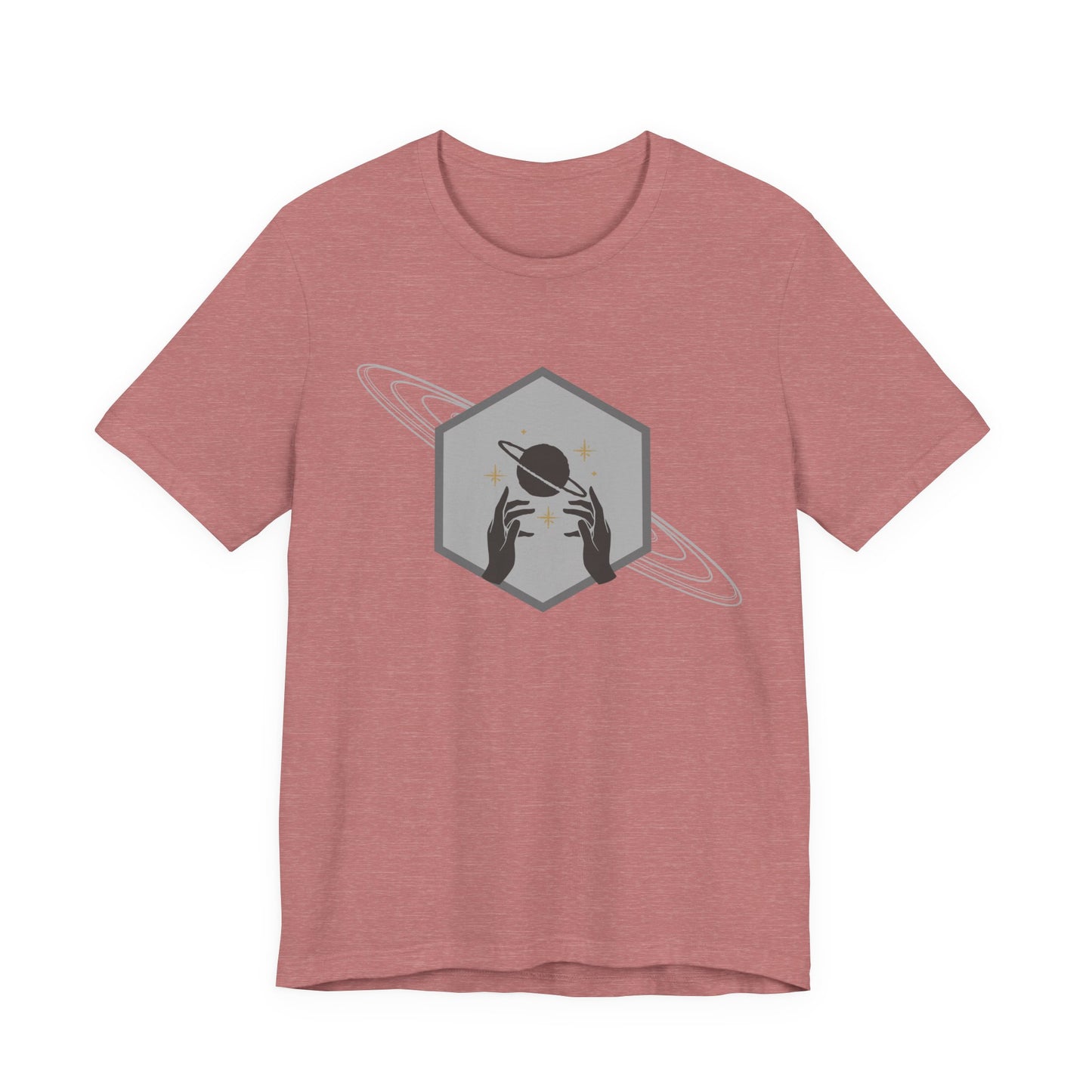 Saturn hexagram unisex tee shirt