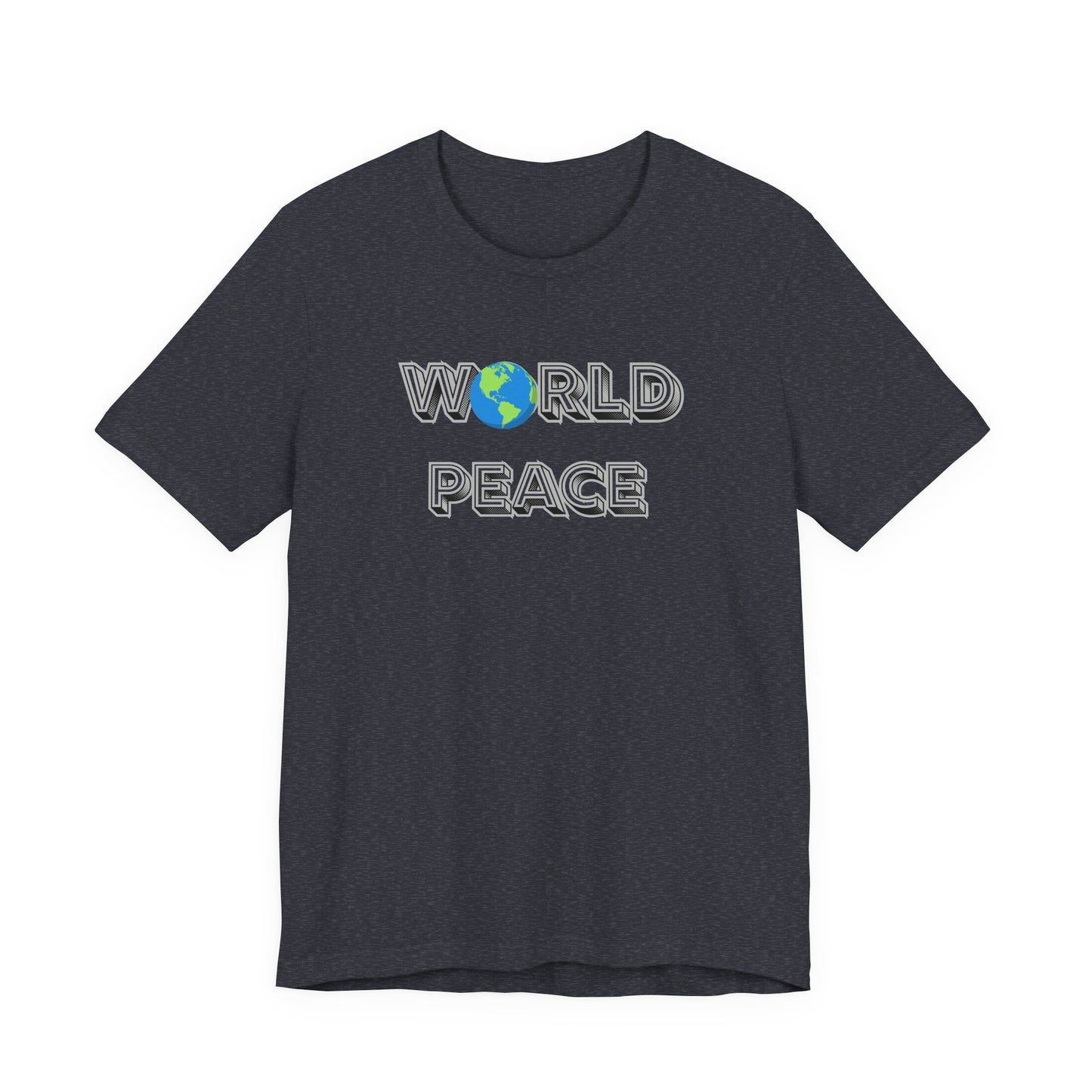 World Peace T-Shirt – Earth Graphic Text Tee