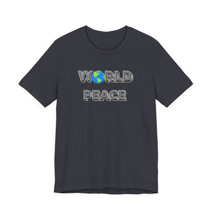 World Peace T-Shirt – Earth Graphic Text Tee