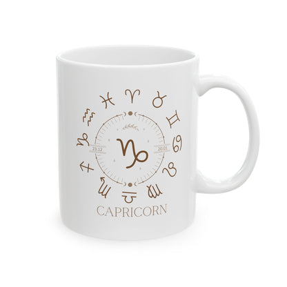 Capricorn Astrology Zodiac Ceramic Mug -