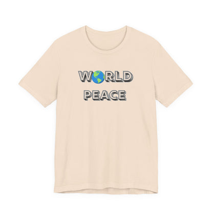 World Peace T-Shirt – Earth Graphic Text Tee