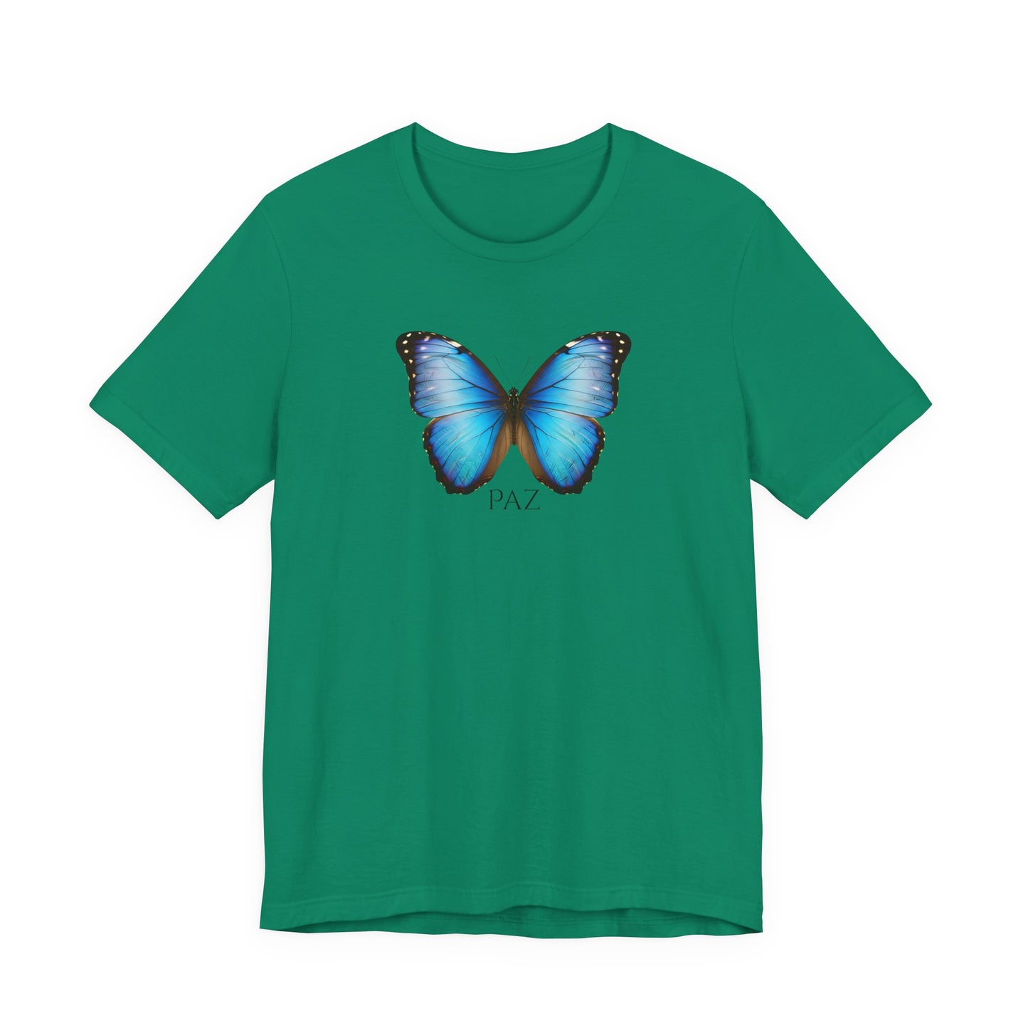 Blue Butterfly Tee — 'TAZ' Graphic Short Sleeve T-Shirt