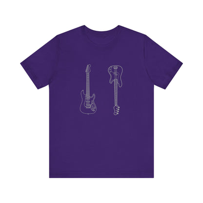 Guitar Lover's Unisex Tee, Music Gift, Rock Band Shirt, Festival Wear, Vintage Style Graphic Tee, Casual Concert Top
