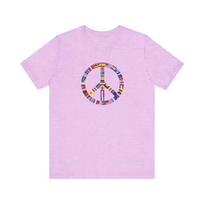 Peace Flags Unisex Short Sleeve Tee