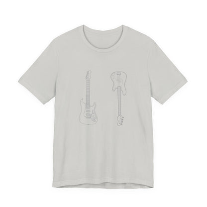 Guitar Lover's Unisex Tee, Music Gift, Rock Band Shirt, Festival Wear, Vintage Style Graphic Tee, Casual Concert Top