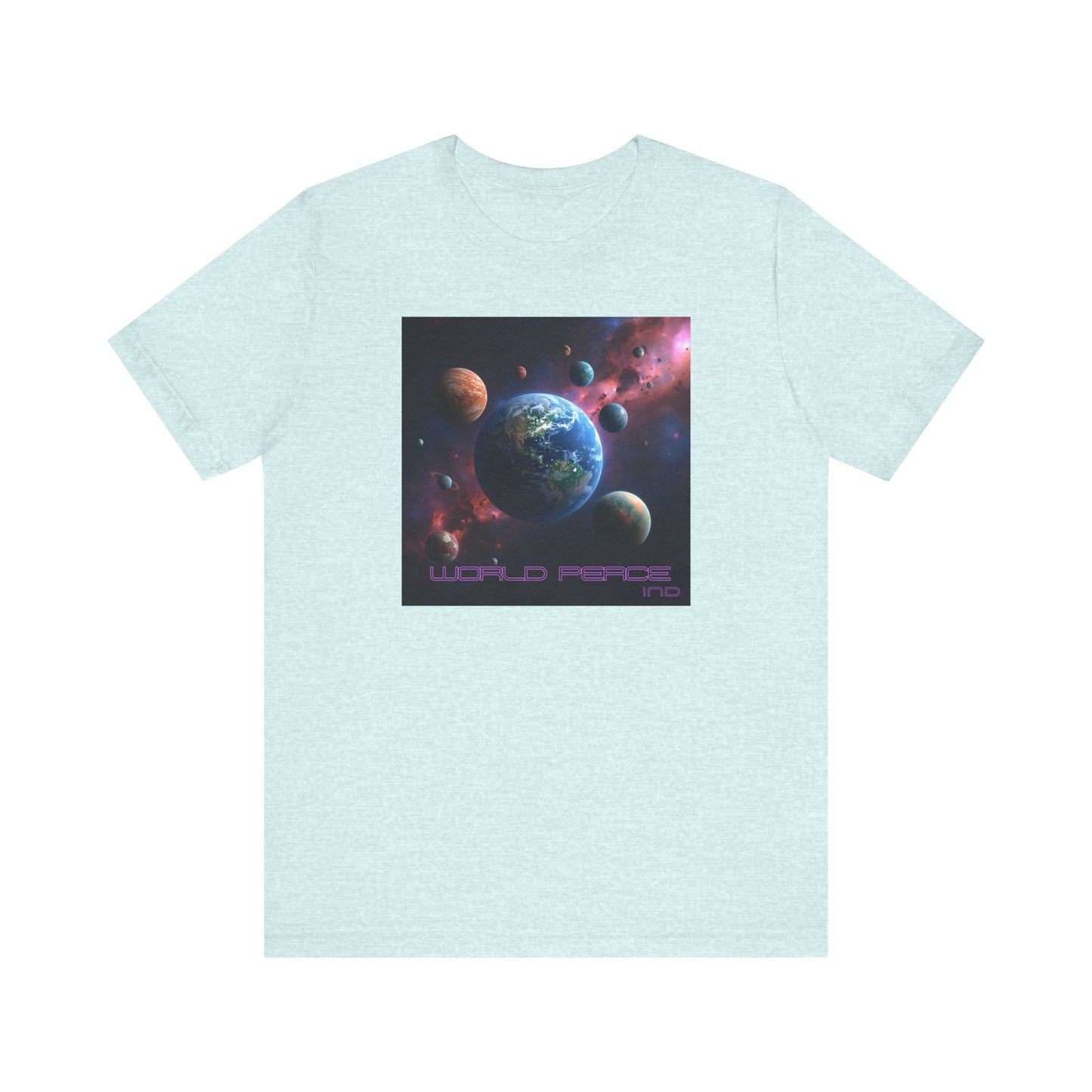 Galactic Peace Unisex Tee - Cosmic Universe Graphic T-Shirt