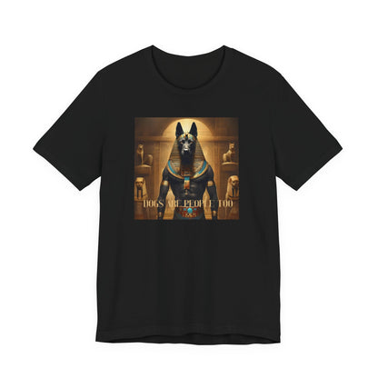 Anubis Graphic Tee — Egyptian God 'Dogs Are Pleasing Too' Vintage Art T-Shirt