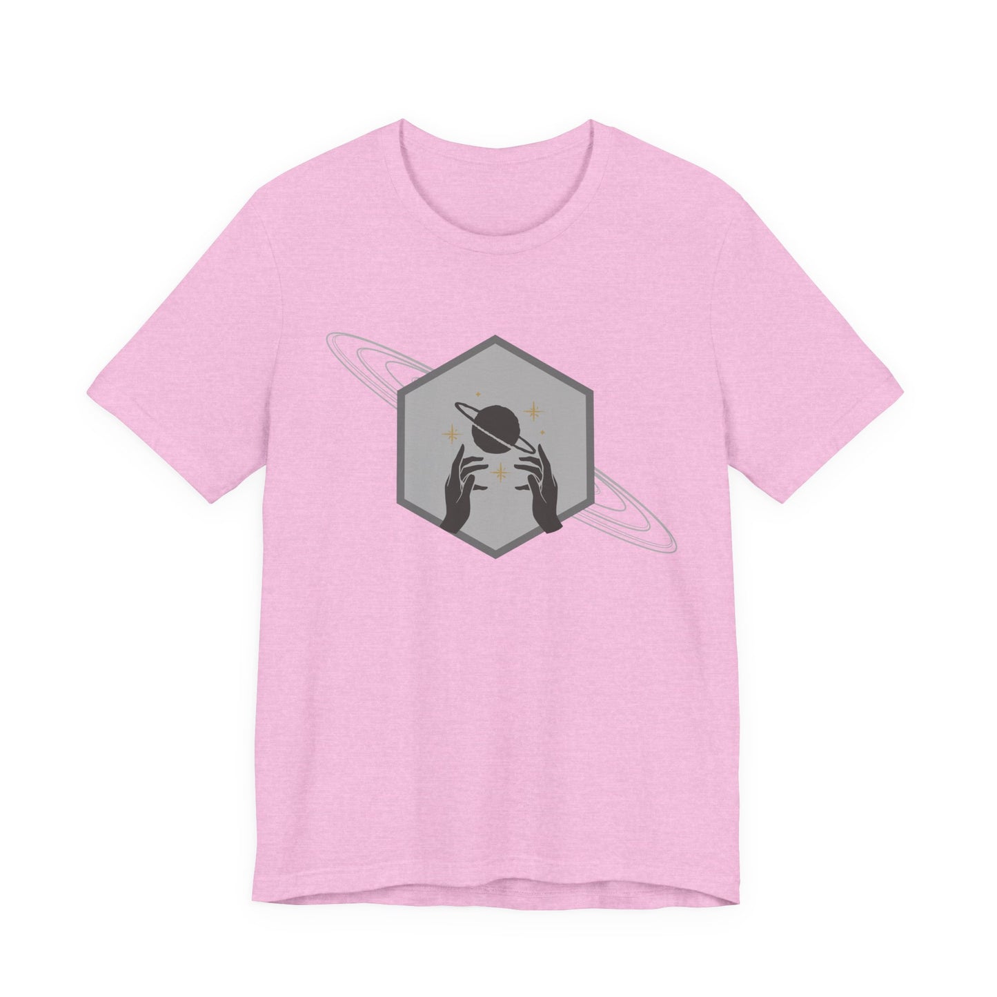 Saturn hexagram unisex tee shirt
