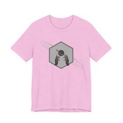 Saturn hexagram unisex tee shirt