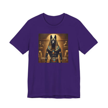 Anubis Graphic Tee — Egyptian God 'Dogs Are Pleasing Too' Vintage Art T-Shirt