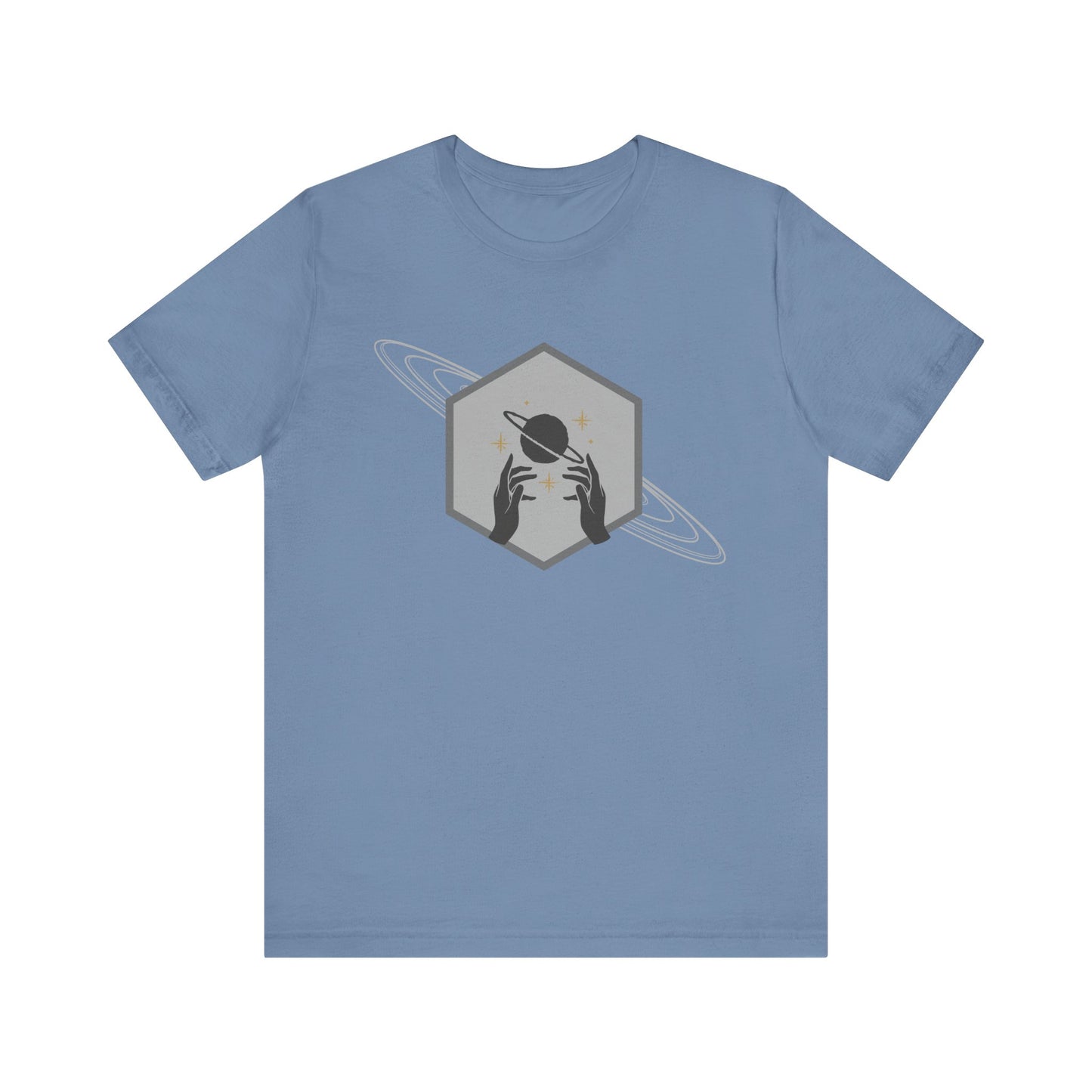 Saturn hexagram unisex tee shirt