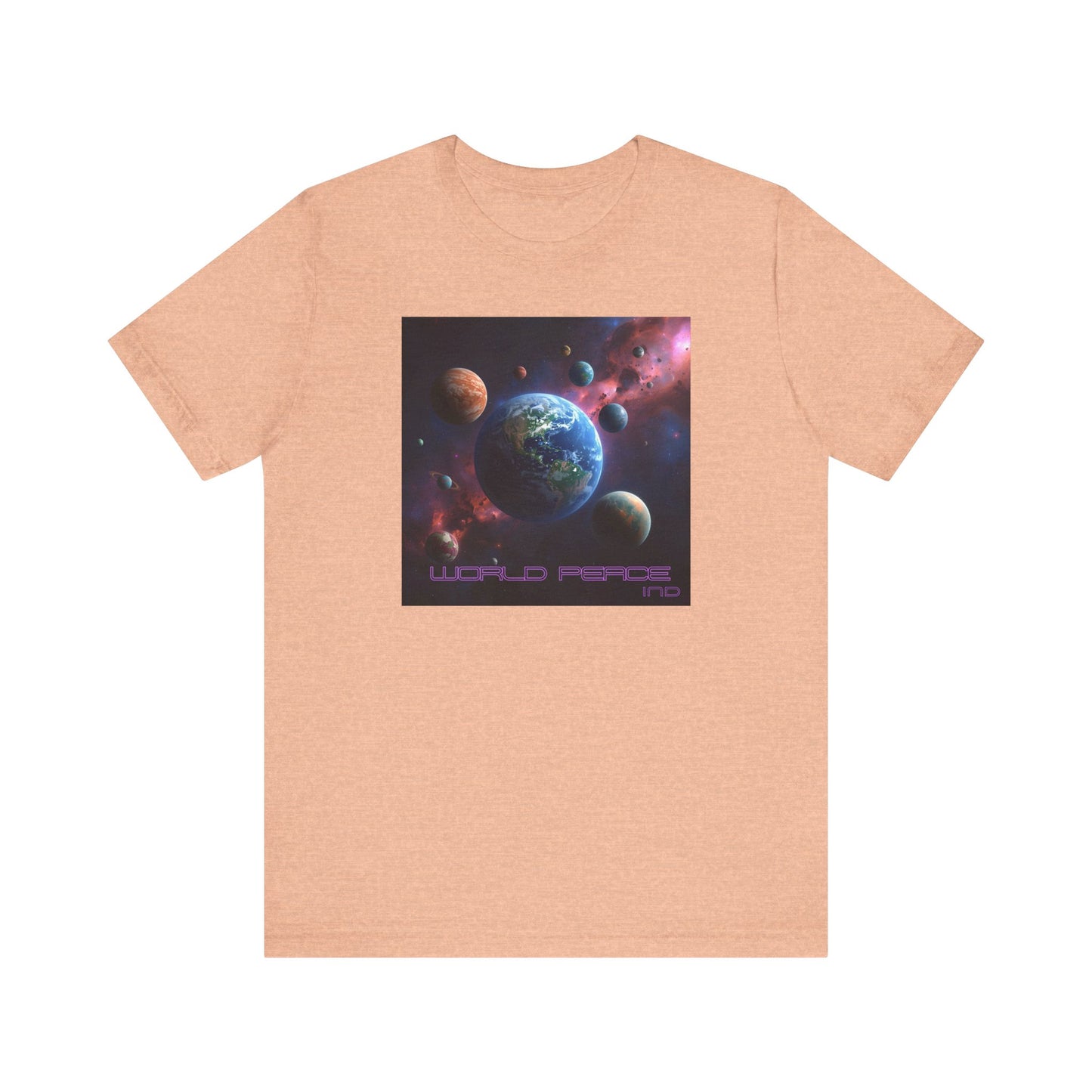 Galactic Peace Unisex Tee - Cosmic Universe Graphic T-Shirt