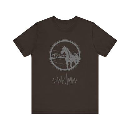 Pony frequency unisex tee shirt