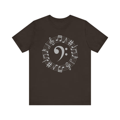 Music Note Unisex Jersey Tee, Musical Gift, Music Lover Shirt, Perfect for Concerts, Music Festivals, Unique Music Tee, Birthday Gift