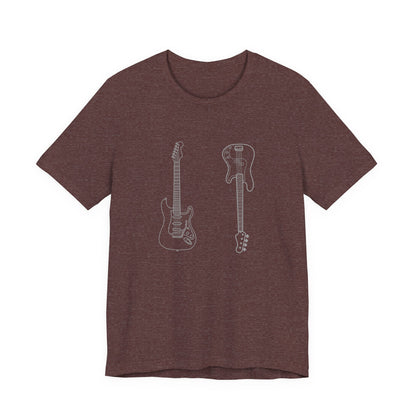 Guitar Lover's Unisex Tee, Music Gift, Rock Band Shirt, Festival Wear, Vintage Style Graphic Tee, Casual Concert Top