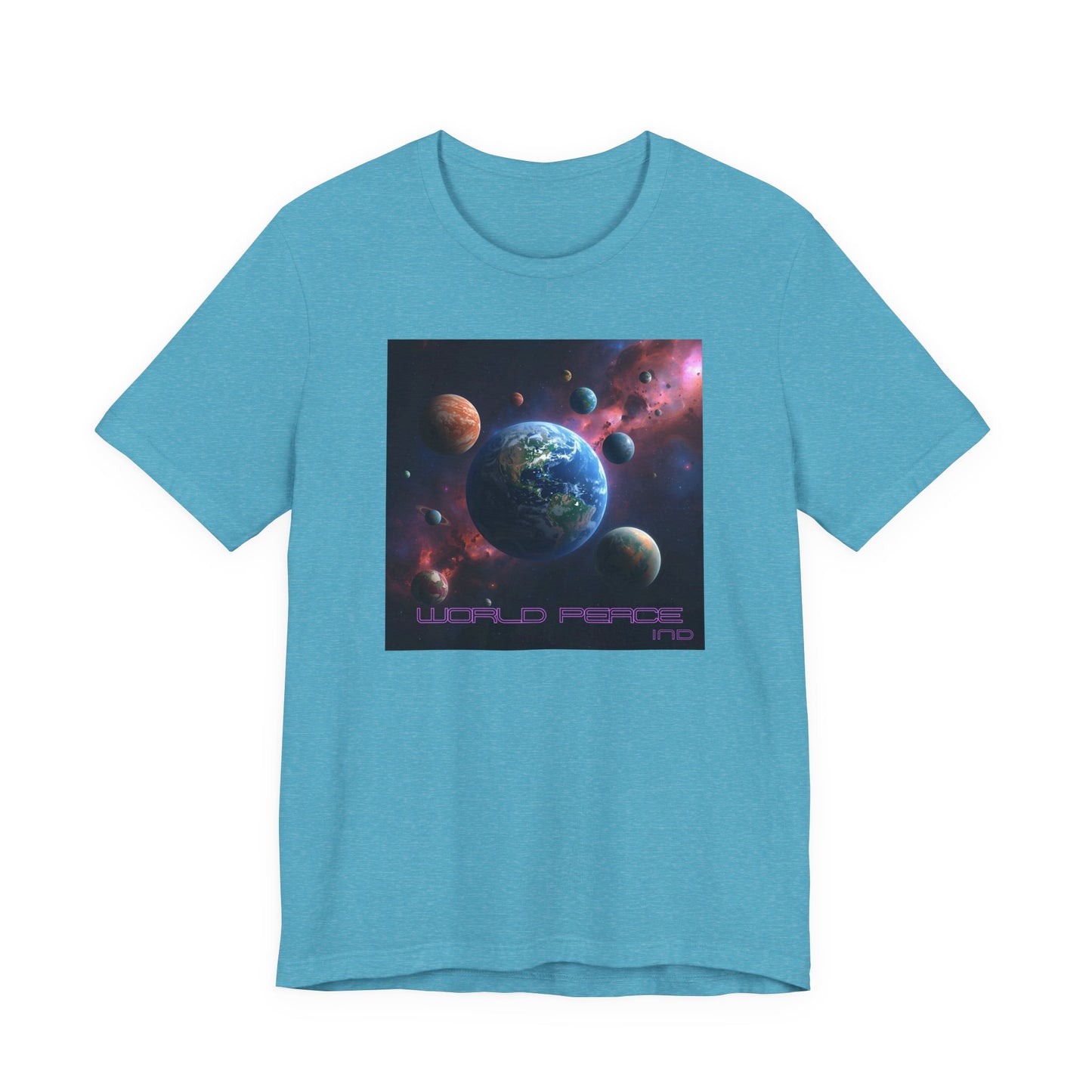 Galactic Peace Unisex Tee - Cosmic Universe Graphic T-Shirt