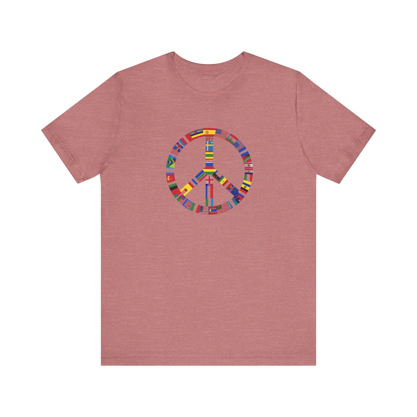 Peace Flags Unisex Short Sleeve Tee