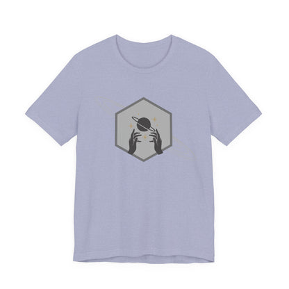 Saturn hexagram unisex tee shirt