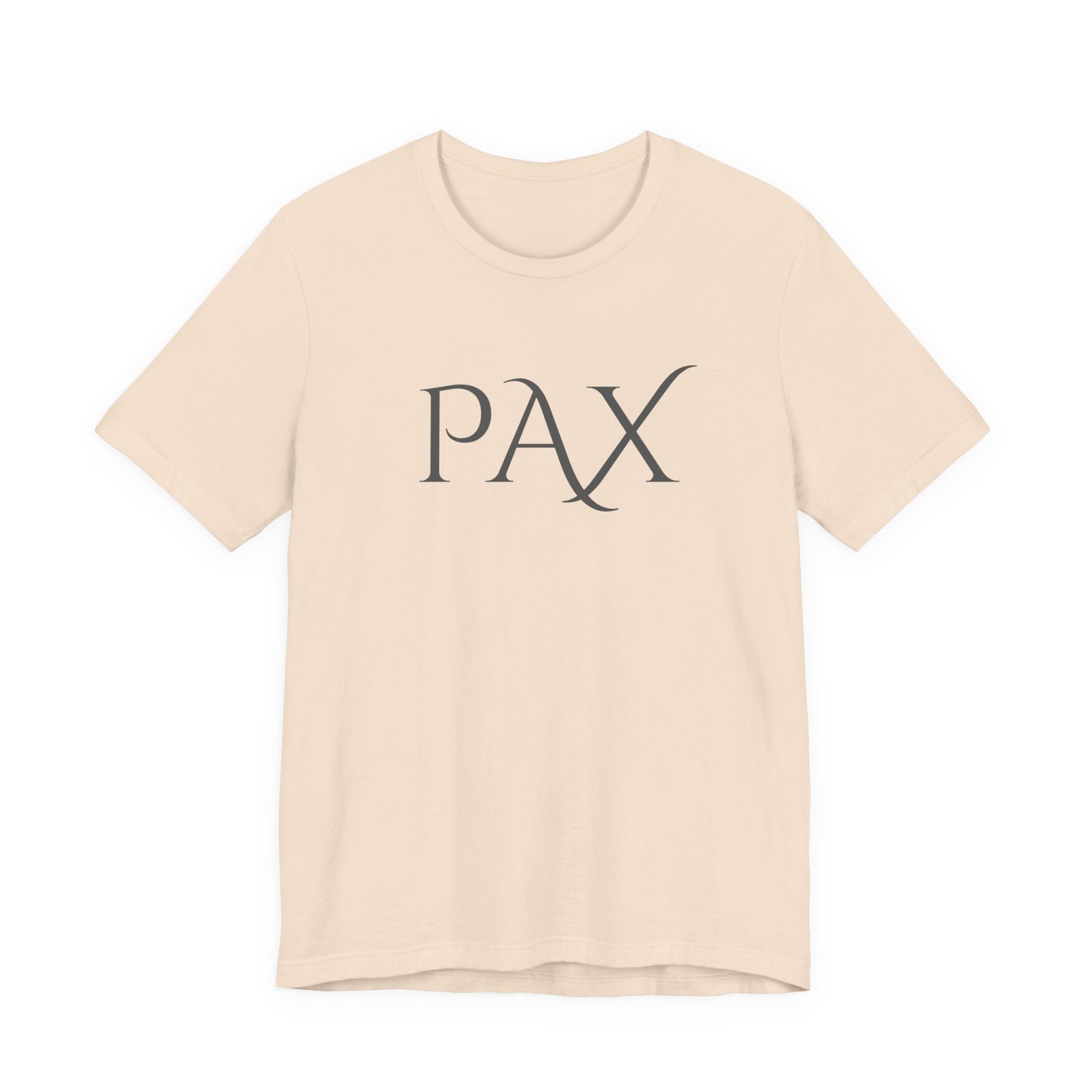 PAX Minimalist Graphic Tee — Classic Latin 'PAX' Peace Shirt