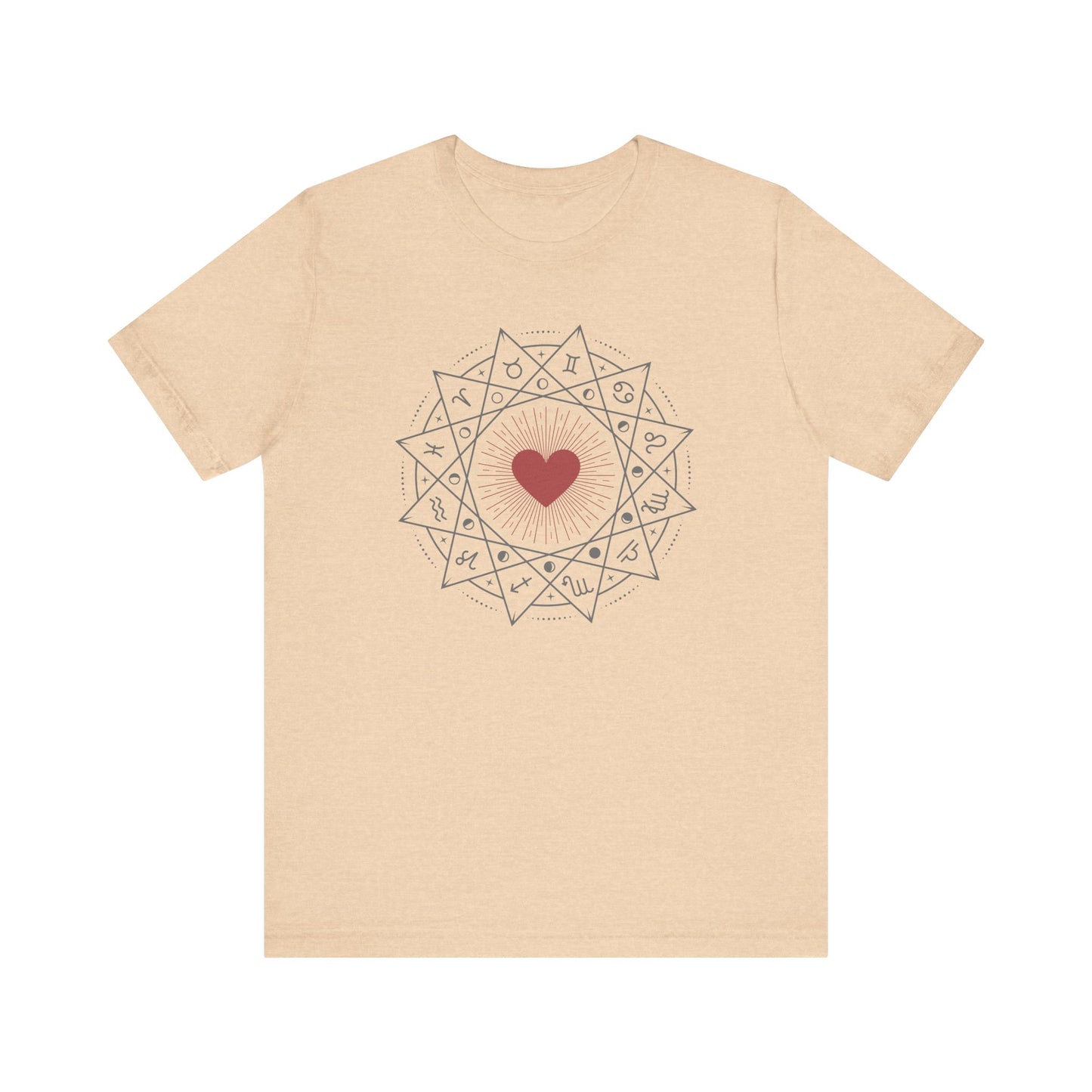 Heart Mandala Unisex Jersey Tee,