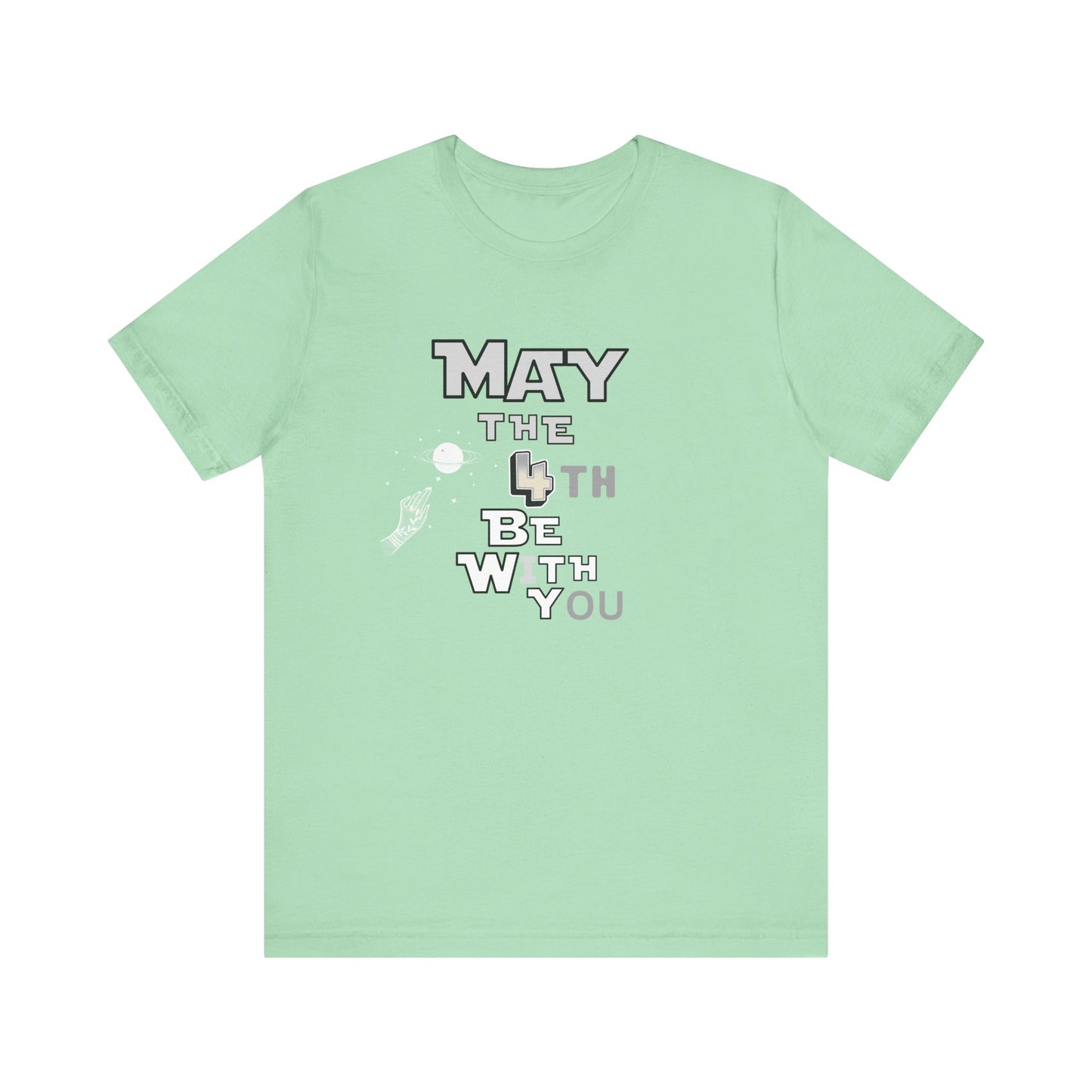 Star Wars May the 4th Be with You Tee, Unisex Graphic T-Shirt, Geeky Gift, Casual Wear, Star Wars Day Apparel, Movie Fan Shirt