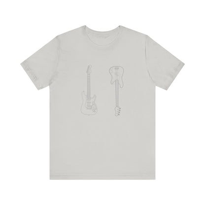Guitar Lover's Unisex Tee, Music Gift, Rock Band Shirt, Festival Wear, Vintage Style Graphic Tee, Casual Concert Top