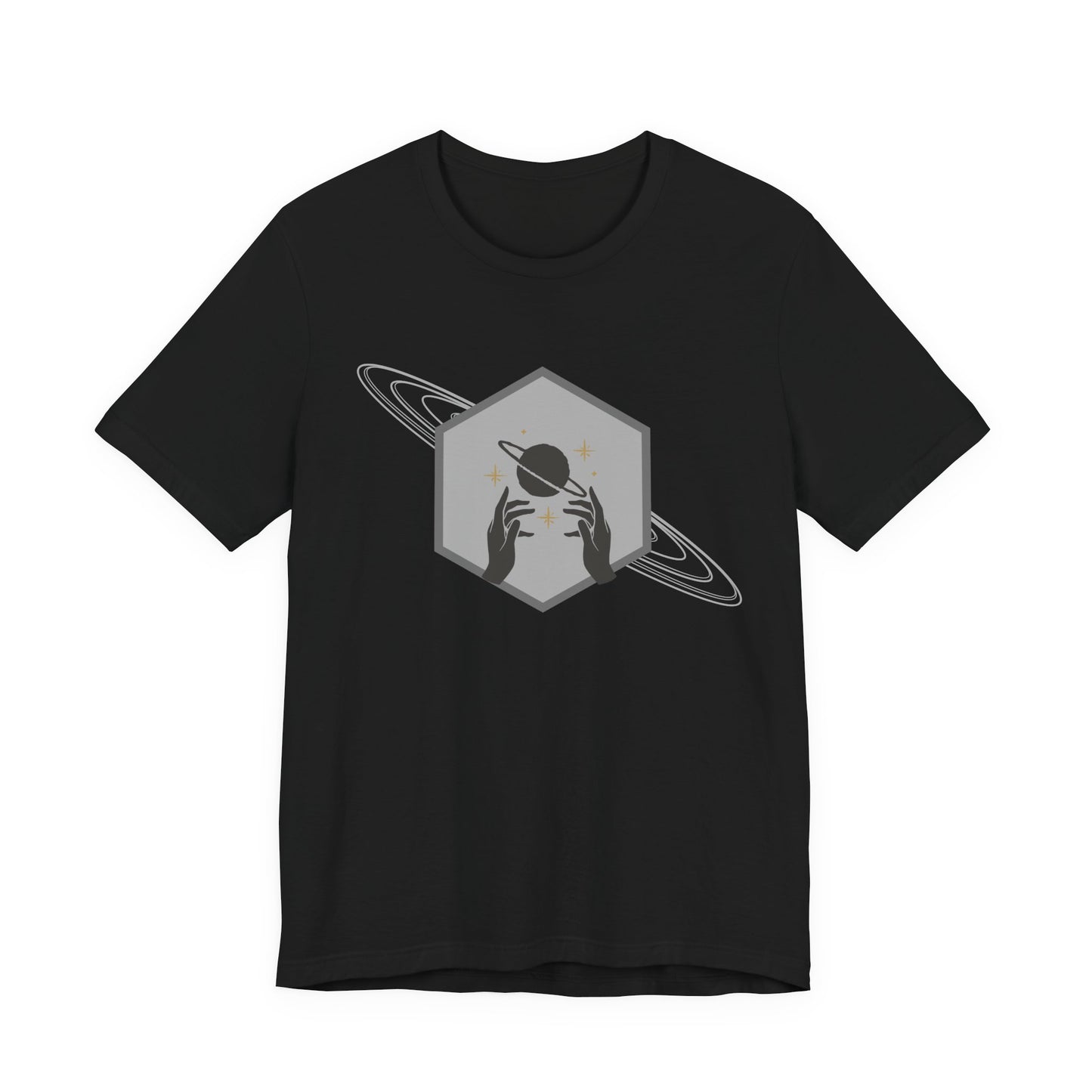 Saturn hexagram unisex tee shirt