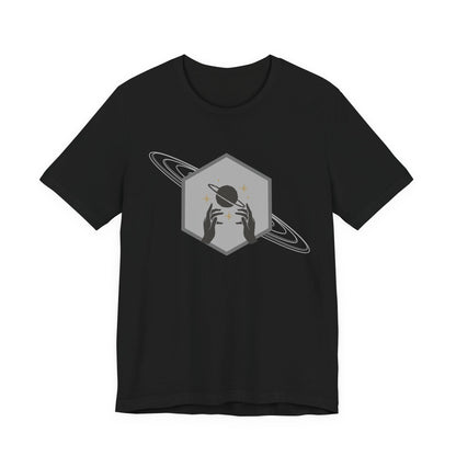 Saturn hexagram unisex tee shirt