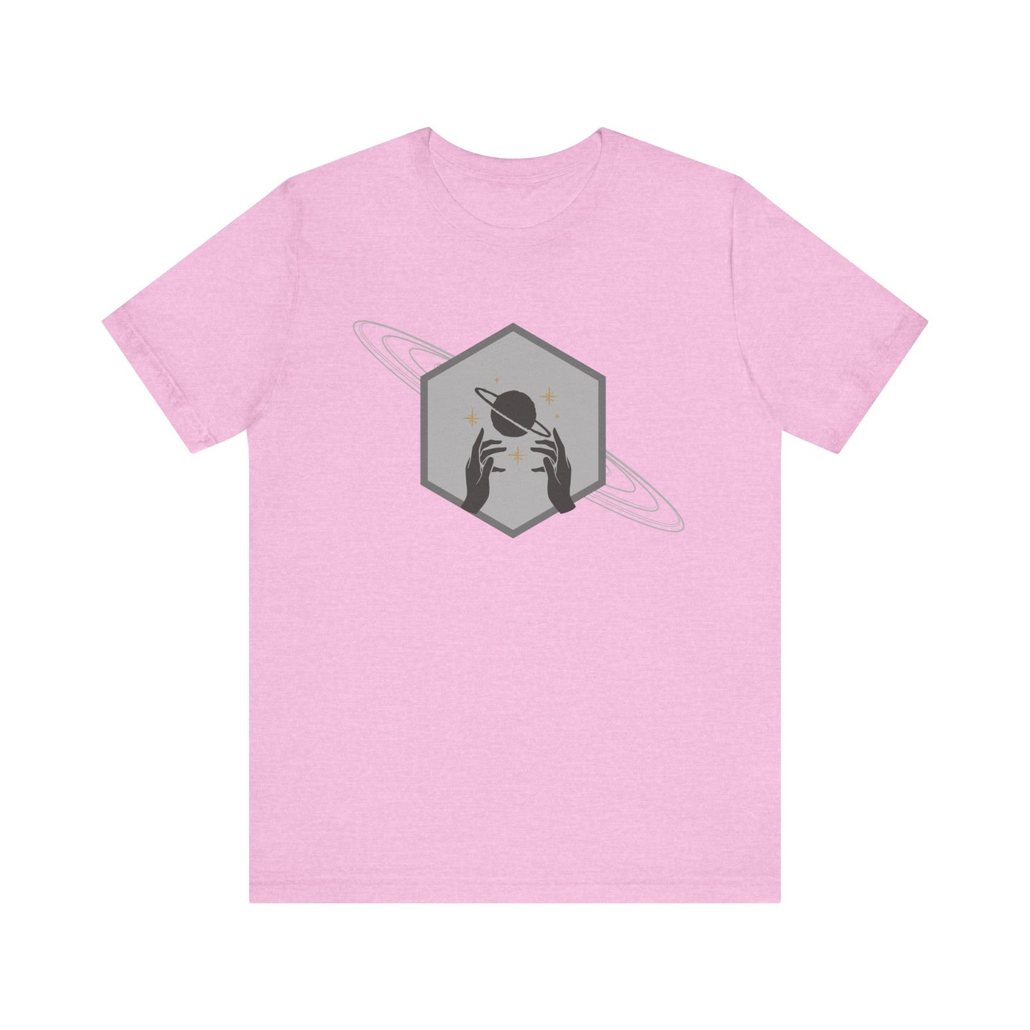 Saturn hexagram unisex tee shirt
