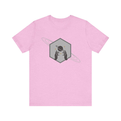 Saturn hexagram unisex tee shirt