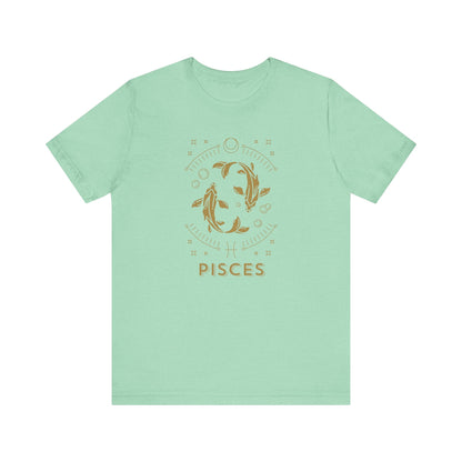 Pisces Zodiac Unisex Graphic Tee shirt