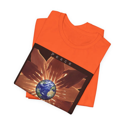Peace Please T‑Shirt — Earth and Helping Hands Graphic Tee