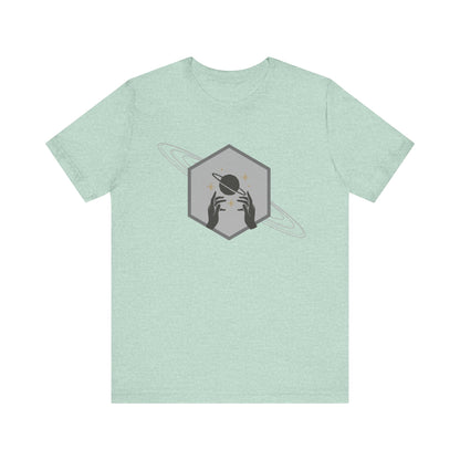 Saturn hexagram unisex tee shirt
