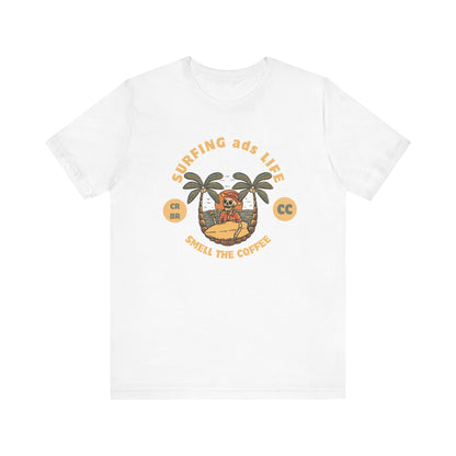 Surfing Life Short Sleeve Tee - Perfect Beachwear, Casual Outing Top, Summer Vibe Shirt, Gift for Surf Lovers, Comfy Everyday Wear
